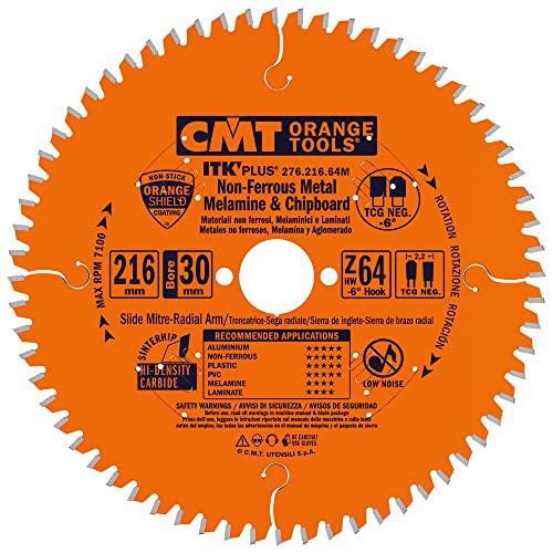CMT ORANGE TOOLS 276.216.64M - KREISSÄGEBLAT FÜR ALUMINIUM HW 216X2.2/1.6X30 Z64 TCG NEG CMT ORANGE TOOLS 276.216.64M - KREISSÄGEBLAT FÜR ALUMINIUM HW 216X2.2/1.6X30 Z64 TCG NEG von CMT