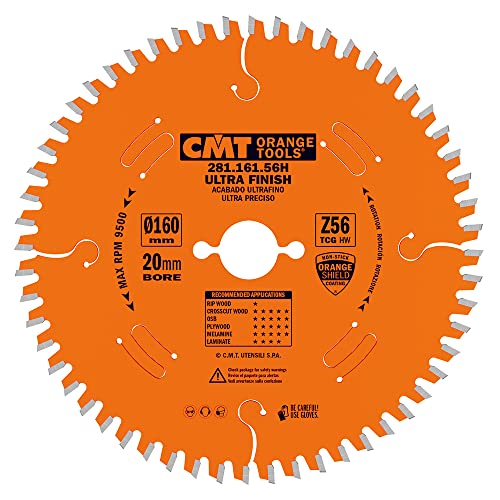 CMT ORANGE TOOLS 281.161.56H - KREISSÄGEBLATT HW 160X2.2/1.6X20 Z56 TCG -3°NEG von CMT ORANGE TOOLS