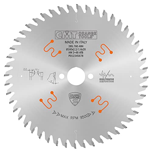 CMT ORANGE TOOLS 285.760.48H - KREISSÄGEBLÄTTER CHROME HW 160X2.2/1.6X20 Z48 ATB 12° CMT ORANGE TOOLS 285.760.48H - KREISSÄGEBLÄTTER CHROME HW 160X2.2/1.6X20 Z48 ATB 12° von CMT