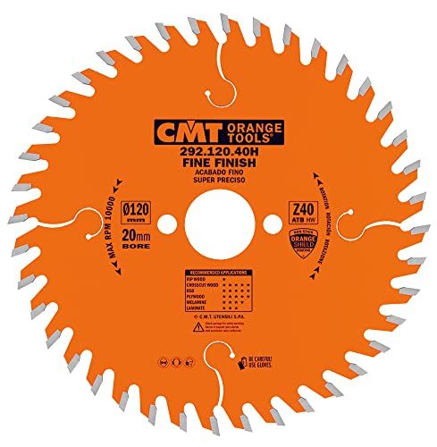 CMT ORANGE TOOLS 292.120.40H - PRÄZISIONS-KREISSÄSEBLATT FÜR HANDMASCHINEN 120X1.8X20 Z=40 WECHSELZ. CMT ORANGE TOOLS 292.120.40H - PRÄZISIONS-KREISSÄSEBLATT FÜR HANDMASCHINEN 120X1.8X20 Z=40 WECHSELZ. von CMT ORANGE TOOLS