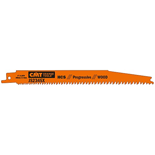 CMT ORANGE TOOLS JS2345X-5-5 HCS-SÄBELSÄGEBLÄTTER FÜR HOLZ 200X2,4-4X6-10TPI CMT ORANGE TOOLS JS2345X-5-5 HCS-SÄBELSÄGEBLÄTTER FÜR HOLZ 200X2,4-4X6-10TPI von CMT