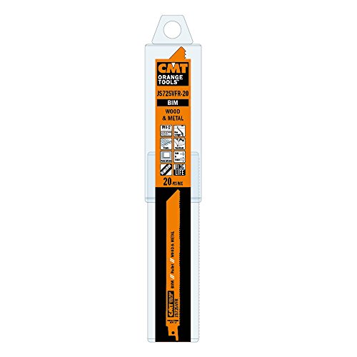 CMT ORANGE TOOLS JS725VFR-20-20 BIMETALLISCHE SÄBELSÄGEBLÄTTER FÜR HOLZ/METALLE 200X2,1-3,2X8-12TPI CMT ORANGE TOOLS JS725VFR-20-20 BIMETALLISCHE SÄBELSÄGEBLÄTTER FÜR HOLZ/METALLE 200X2,1-3,2X8-12TPI von CMT ORANGE TOOLS