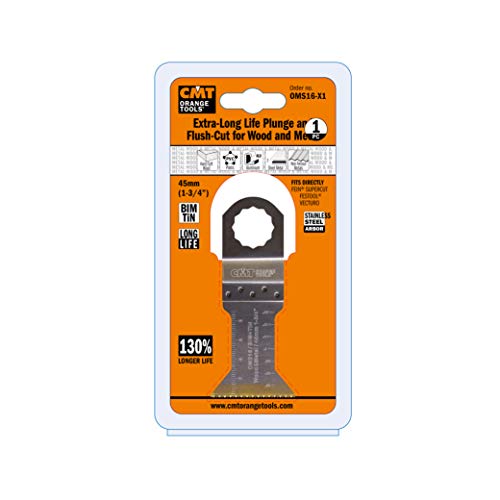 CMT ORANGE TOOLS OMS16-X1-45MM LANGLEBIGER TAUCH- UND BÜNDIGSCHNITT IM HOLZ UND METALL von CMT