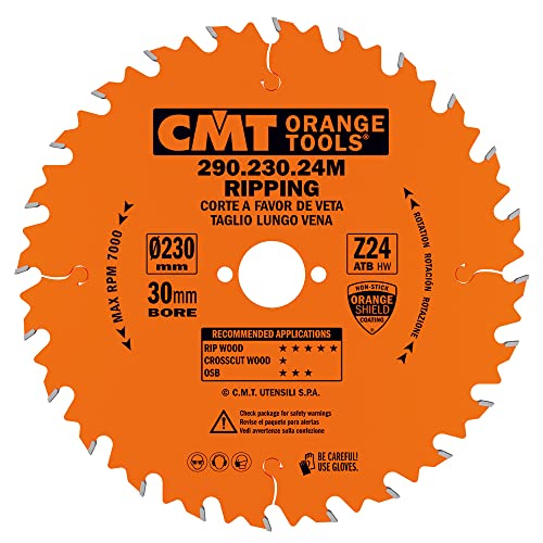 CMT ORANGE TOOLS 290.230.24M - HANDKREISSÄGEBLATT - LÄNGSSCHNITT 230X2.8X30 Z=24 10° WECHSELZAHN CMT ORANGE TOOLS 290.230.24M - HANDKREISSÄGEBLATT - LÄNGSSCHNITT 230X2.8X30 Z=24 10° WECHSELZAHN von CMT ORANGE TOOLS