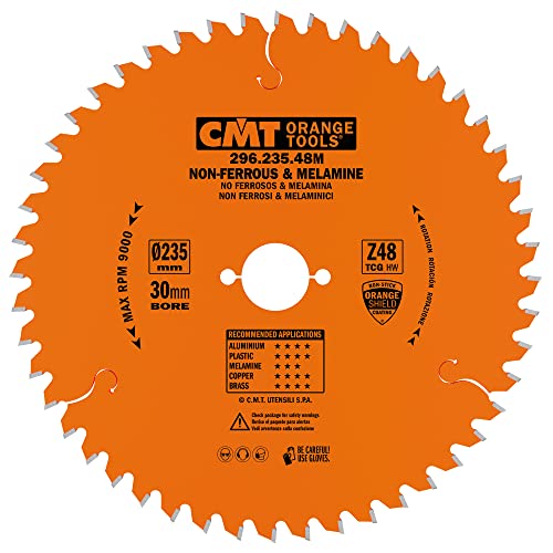 CMT ORANGE TOOLS 296.235.48M - KREISSÄGEBLATT FÜR EISENFREIE LAMINATE/PLASTIK 235X2.8X30 Z=48-6° TRAPEZ. von CMT ORANGE TOOLS