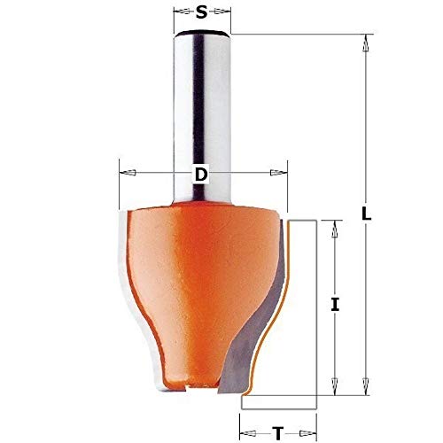 CMT Orange Tools 990.603.11 vert. Lichter – Fräser HM S 12 D 38 x 38 von CMT