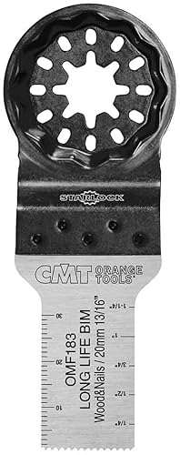 CMT omf183-x5 5 Klingen Schnitt aus volle 20 mm für Holz und Nägel. Lange Lebensdauer, Sockel 022, grau/schwarz von CMT
