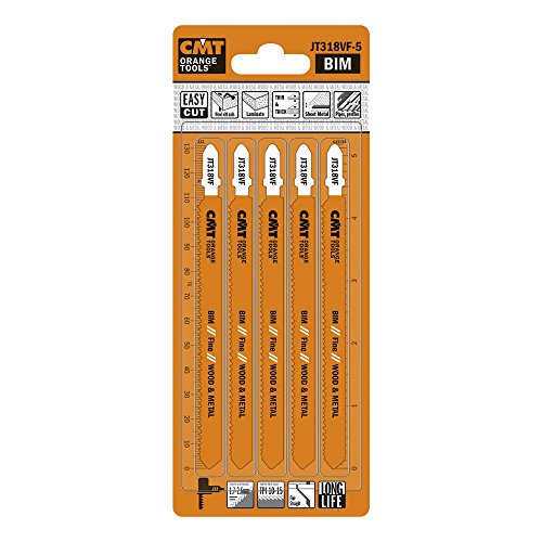 Cmt jt318vf-5 Bi 8% Kobalt Jig Sägeblatt für Holz und Metall, T (5 Pack) von CMT ORANGE TOOLS