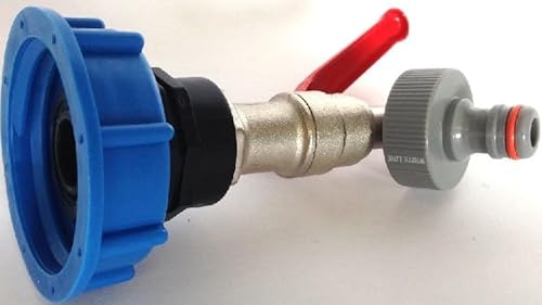 CMS60133MK99 Auslauf Kugelhahn mit Stecker passend für Gardena, IBC-Container-Zubehör-Regenwasser-Tank-Adapter-Fitting-Kanister von CMTech GmbH Montagetechnik