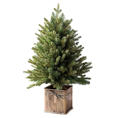 Weihnachtsbaum Künstlich Grüner Weihnachtsbaum, Weihnachtsbaum DIY, Tisch-Weihnachtsbaum im Topf, Weihnachtsbaum 45 cm, 60 cm, 70 cm, 90 cm(45cm/1.5ft) von CMYAOYC