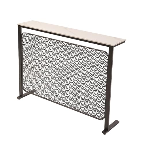 Heizungsabdeckung Regal, Heizkörperverkleidung Heizkörper-Abdeckungen aus Metall, Heizkörper-Beistelltisch, Ablage Hinter Dem Sofa(Black,80x25x80cm) von CMYAOYC