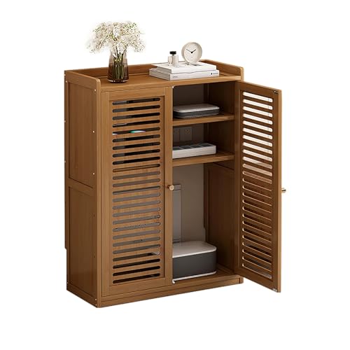 Moderne Heizkörperabdeckung, Dampfheizkörper Heizkörperverkleidung, WLAN-Router-Abdeckung und Medienschrank – Versteckte Box für Zuhause und Büro(Brown,59 x 25 x 82cm) von CMYAOYC