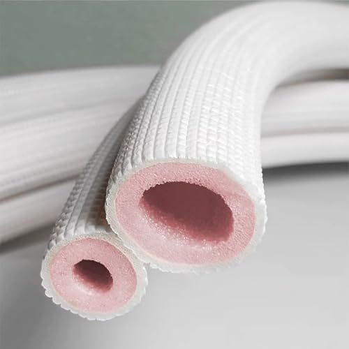 Rohrisolierung Isolierschlauch für Außenrohre, Schlauchverlängerung, Flexibles Kupferleitungsschutzset für Mini-Split-Klimaanlagen und Heizgeräte(16x10mm) von CMYAOYC