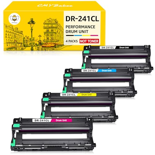 CMYBabee DR-241CL DR 241CL Kompatibel für Brother DR-241CL für MFC-9332CDW Trommeleinheit Brother DCP-9022CDW MFC-9142CDN HL-3142CW HL-3152CDW HL-3150CDW HL-3140CW Brother MFC 9332CDW Trommel(4 Pack) von CMYBabee