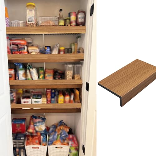Drahtregaleinlage PVC-Drahtregalabdeckung mit Natürlicher Holzmaserung, Wasserdichte DIY-Drahtregalabdeckungen für Regale, Drahtgitterabdeckung für Waschküche(1pc,L33xW16"/84x41cm) von CMYUN