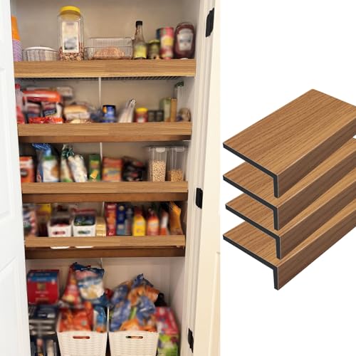 Drahtregaleinlage PVC-Drahtregalabdeckung mit Natürlicher Holzmaserung, Wasserdichte DIY-Drahtregalabdeckungen für Regale, Drahtgitterabdeckung für Waschküche(4pcs,L23xW12"/58x30cm) von CMYUN