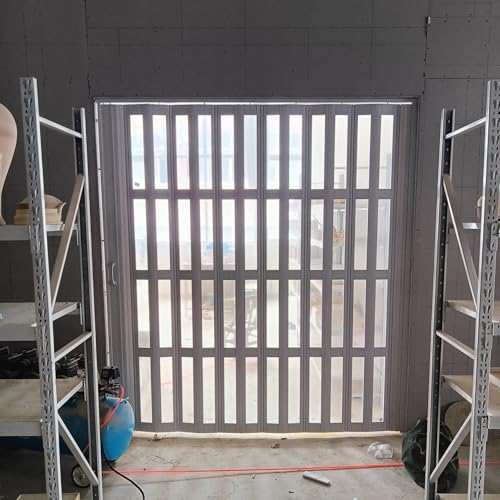 Falttür Falttüren Innentüren Weiß-schwarze Falttür/Sichtschutz-Fenstertür, Platzsparende, Individuell Anpassbare Falttüren, Schalldichte PVC-Trenntür mit Großer Öffnung(White,40x96in(101.6x243.8cm)) Falttür Falttüren Innentüren Weiß-schwarze Falttür/Sichtschutz-Fenstertür, Platzsparende, Individuell Anpassbare Falttüren, Schalldichte PVC-Trenntür mit Großer Öffnung(White,40x96in(101.6x243.8cm)) von CMYUN