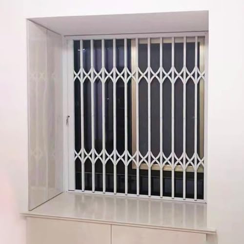 Fenstergitter Einbruchschutz Schiebegitter für Fenster Innen und Außen, Klappbarer, Abschließbarer Fensterschutz, Sicherheitsgitter für Den Balkon Im Keller, Einbruchschutzgitter(W95xH120cm/38x48in) Fenstergitter Einbruchschutz Schiebegitter für Fenster Innen und Außen, Klappbarer, Abschließbarer Fensterschutz, Sicherheitsgitter für Den Balkon Im Keller, Einbruchschutzgitter(W95xH120cm/38x48in) von CMYUN