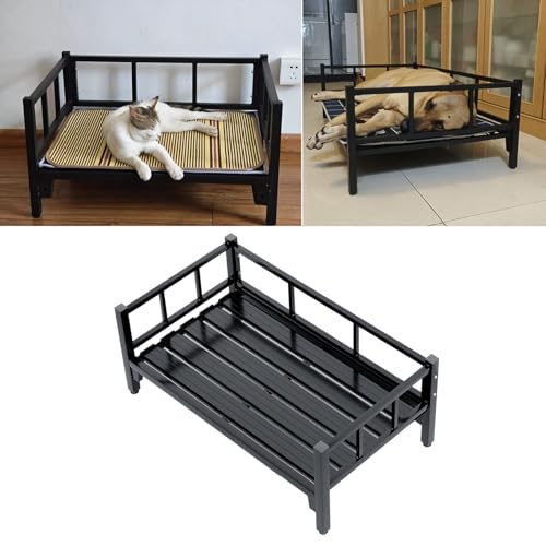 Hundebett Hochbetten für Kleine, Mittelgroße Und Große Katzen Und Hunde, Komfortable Hochbetten für Große Hunde mit Geländer, Tierbox mit Glatten Metalloberflächen, S, M, L(XL-120x65cm/47.2x25.6in) Hundebett Hochbetten für Kleine, Mittelgroße Und Große Katzen Und Hunde, Komfortable Hochbetten für Große Hunde mit Geländer, Tierbox mit Glatten Metalloberflächen, S, M, L(XL-120x65cm/47.2x25.6in) von CMYUN
