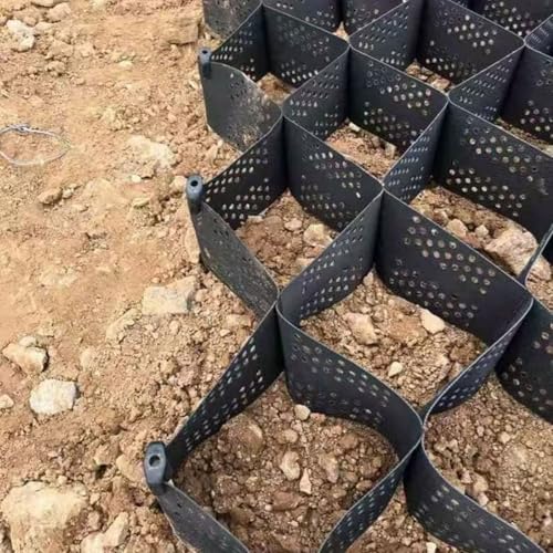 Kiesgitter Extra Hohes Bodengitter mit Wabenstruktur, Kiesstabilisator für Gartenböschungen Und Terrassen, 30X30cm Geozellen-Gitterpflaster für Gehwege Einfahrten(4m x 4m (13ft x 13ft)) von CMYUN