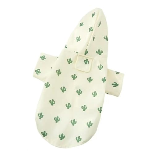 CMZYBBD Hunderegenmantel Welpen Regenmantel Für Kleine Mittelgroße Hunde Katzen wasserdichte Jacke Haustier Outdoor Kostüm Kleidung Mode Welpen Regenmantel-beige-m von CMZYBBD