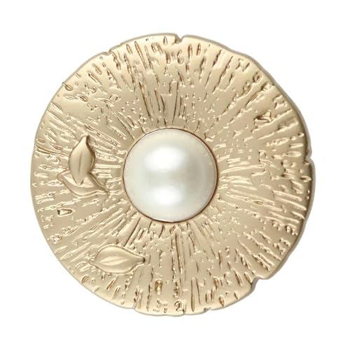 CMZZM 10PCS 20/25/30mm Gold Große Runde Perlenknöpfe Zum Nähen Perlenknöpfe Für Strickjacken Perlenschaftknopf Weiß von CMZZM