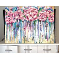 Original Florale Blume Abstrakte Malerei von CMarinelliDesigns