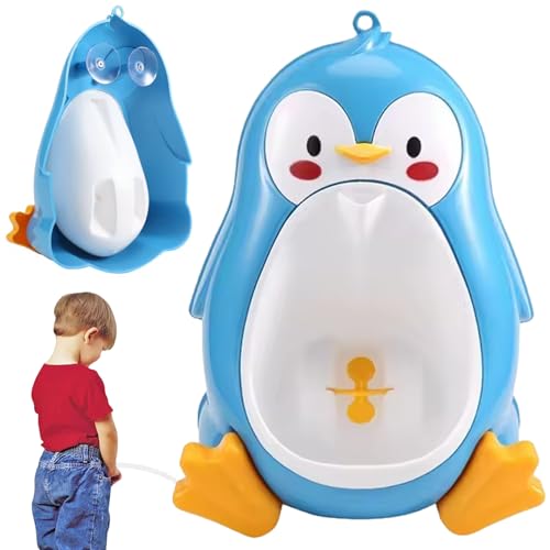 1PC Kleinkind Urinal Pinguin Urinal für Kleinkinder Jungen mit hängenden Saugnapfwandwand montierte verstellbare Baby -Toilettentrainer für Jungen von CNAFGBGG