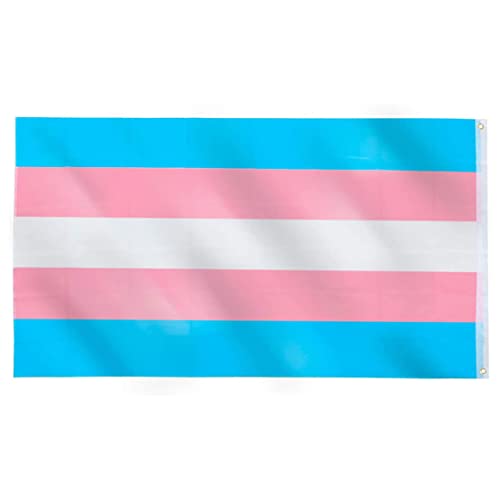 1pc Regenbogen Farbflagge Transgender -Flagge Geschlecht Stolz LGBT -Flags mit blauen weißen farbenfrohen Streifen 90x150cm 1pc Regenbogen Farbflagge Transgender -Flagge Geschlecht Stolz LGBT -Flags mit blauen weißen farbenfrohen Streifen 90x150cm von CNAFGBGG
