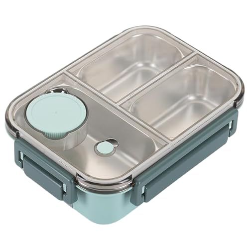 1pc tragbare Lunchbox, große Kapazität 850 ml erwachsene Lunchbox, Edelstahl -Lebensmittelbehälter zum Mittagessen, leckere stapelbare Lunchbox mit geteilten Fächern für Kinder und Erwachsene von CNAFGBGG