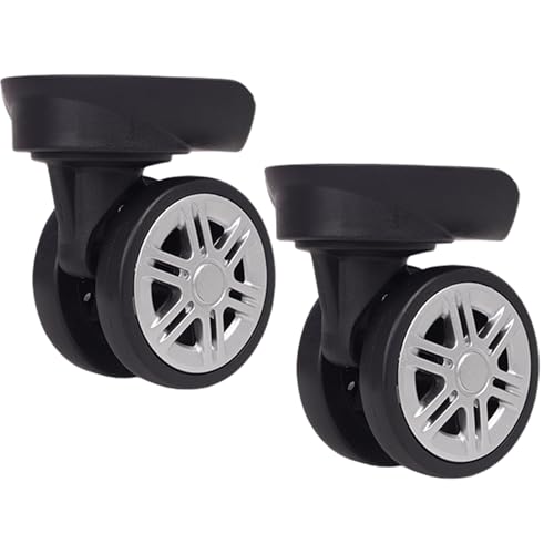2PCS-Gepäckräder Ersatz, 360 ° rotierende Stummschaltern Räder Ersatz, stark belastete Lagerkoffer für die Reise 2PCS-Gepäckräder Ersatz, 360 ° rotierende Stummschaltern Räder Ersatz, stark belastete Lagerkoffer für die Reise von CNAFGBGG