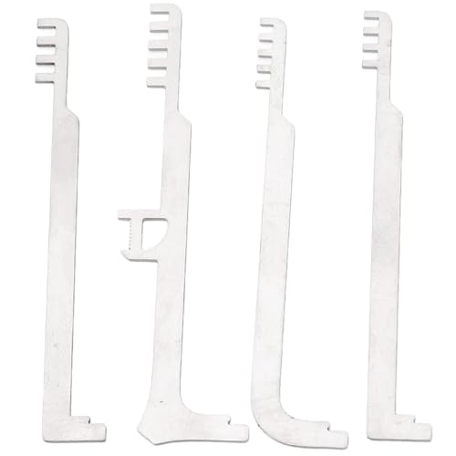 4pcs Lockpick -Set -Kit, Metall -Zähnekamm -Lock -Pick -Set, wiederverwendbares tragbares Schloss -Picking -Werkzeug für die Feuerwehrreparatur.. 4pcs Lockpick -Set -Kit, Metall -Zähnekamm -Lock -Pick -Set, wiederverwendbares tragbares Schloss -Picking -Werkzeug für die Feuerwehrreparatur.. von CNAFGBGG
