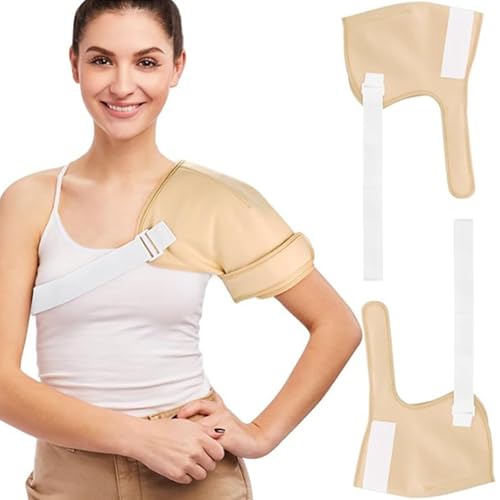 CNAFGBGG Rizinusölpackung Wrap für Schulter, 2pcs wiederverwendbare Rizinusölpackungen, wasserdichte und durchlaufdichte Wrap, Kompresse mit einstellbarem Gummiband von CNAFGBGG