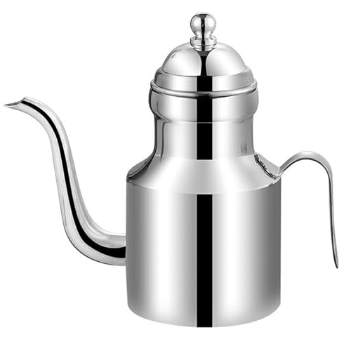 Edelstahlöl -Spender, 11 Unzen Olivenölspender Küche Drizzler Flasche mit tropfenfreiem Ausguss Dose Essig -Krüge -Sauce -Fettlager. von CNAFGBGG