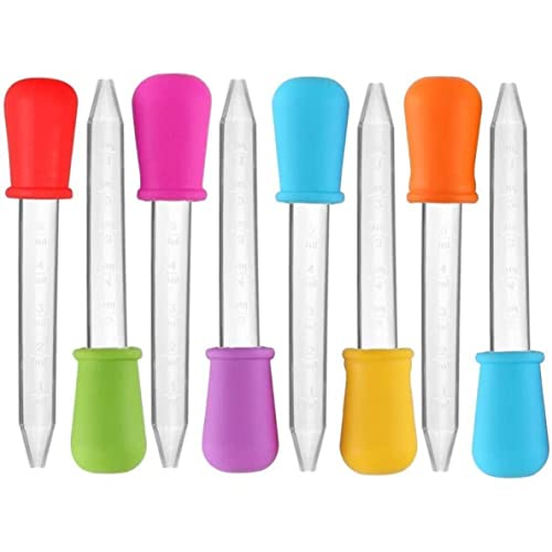 Set von 8 5 ml Silikon -Flüssigkeitstopper mit Glühbirnenspitze für Kinder.. von CNAFGBGG