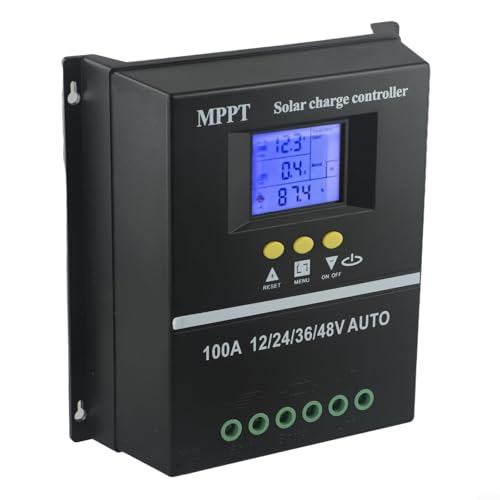 100 A MPPT Solarladeregler mit LCD-Display, großen Verdrahtungsanschlüssen und Design für lange Lebensdauer (80 A) von CNANRNANC