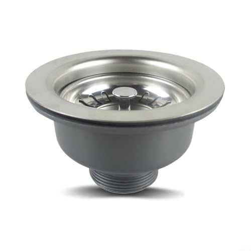 110 mm Edelstahl Spülbecken Abflusssieb Küchenarmaturen Waschbecken Siphon Entwässerung Küche Siebkorbventil Korb von CNANRNANC