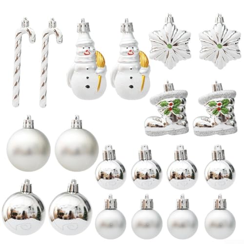 2029PCS für Urlaub Weihnachtskugel Ornamente für Baum und Hochzeit Party Dekoration aus Kunststoff für saisonale hängende Dekoration (B) von CNANRNANC