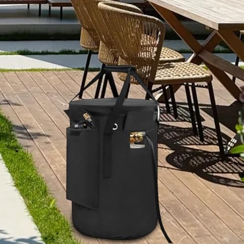 600D Oxford Propan Tankabdeckung mit Speicherkapazität, passend für Standard-Gasflaschen mit 9 kg (klein) von CNANRNANC