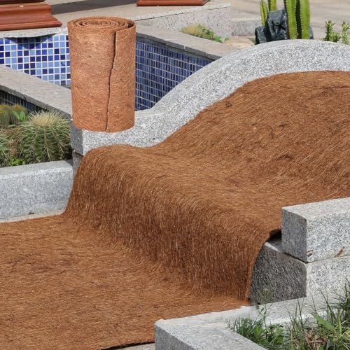Anpassbare Kokosmatte für Reptilien, perfekte Basis für Terrarien und hängende Pflanzgefäße (50 x 30 cm) von CNANRNANC