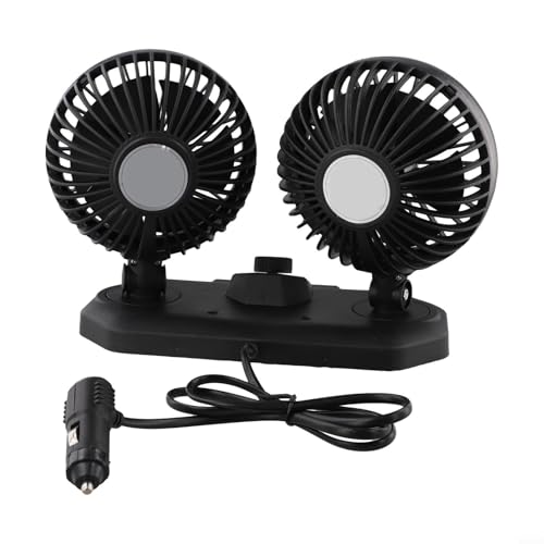 Auto-Kühllösung Dual Head USB Ventilator mit zwei Geschwindigkeitsstufen und Erweiterungsbuchse (24V Doppelkopf) von CNANRNANC