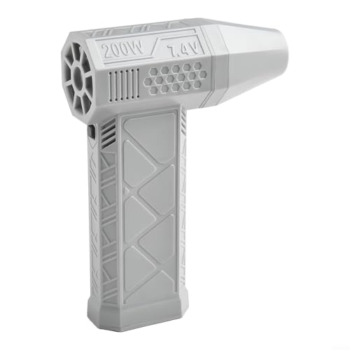 Bürstenloser Mini-Ventilator mit 110000 U/min, tragbares Design und schnelles Aufladen über Typ-C-Schnittstelle (Grau) von CNANRNANC