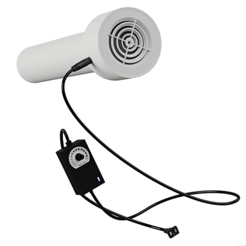 CNANRNANC 12 V Inline-Ventilator, Luftventilator, Luftansaugverstärker, für Wachstumszelt, Dachboden, Küchenschrank (50 mm) von CNANRNANC