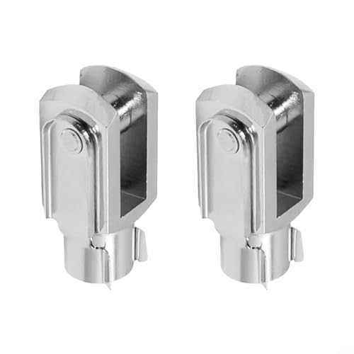 CNANRNANC 2 Stück M6 x 1 Gewinde, 32 mm Länge, Luftzylinder, Gabelkopf, Gabelendgelenk mit Federstift, Stahl, verzinkter Y-Stecker für elektronische automatische Ausrüstung von CNANRNANC