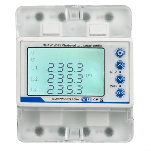 CNANRNANC 3 Phasen WiFi Smart Energiezähler mit LCD Display Fernbedienung für Tuya Zwei-Wege-Messung Solarstromüberwachung CNANRNANC 3 Phasen WiFi Smart Energiezähler mit LCD Display Fernbedienung für Tuya Zwei-Wege-Messung Solarstromüberwachung von CNANRNANC