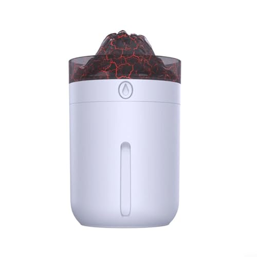 CNANRNANC 330 ml USB-Tisch-Luftbefeuchter mit Farblicht, kühler Nebel, Diffusor für Zuhause, Büro, Auto, Schlafzimmer, Wohnzimmer (weißer Riss) von CNANRNANC