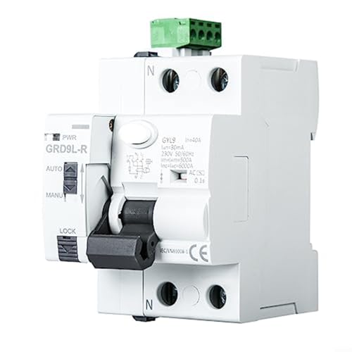 CNANRNANC Automatische Neuinstallation Differentialschalter Leistungsschalter GRD9L-R+2P 63A 30mA mit LED Statusanzeige Dual-Blocking Schalter für Klimaanlage CNANRNANC Automatische Neuinstallation Differentialschalter Leistungsschalter GRD9L-R+2P 63A 30mA mit LED Statusanzeige Dual-Blocking Schalter für Klimaanlage von CNANRNANC