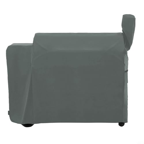 CNANRNANC BBQ Grill Cover 420D Oxford Cloth Outdoor Protective Cover for Barbecue Snow Rain Dust UV Protection 104x68.5x124cm(Gray) von CNANRNANC