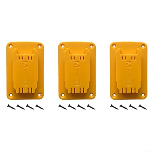 CNANRNANC Bohrerhalter für Wandhalterung für Dewalt 12 V 20 V und 18 V Werkzeuge mit Schrauben Elektrowerkzeughalterung für ordentliche Organisation (3 Stück) von CNANRNANC