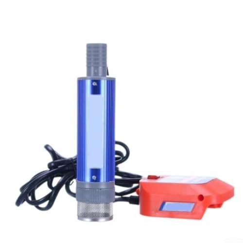 CNANRNANC Diesel-Kraftstoff-Transferpumpe für 18 V Batterie, Öl, Wasser, Tauchpumpe mit 40–60 l/min Durchflussmenge, 38 mm Durchmesser von CNANRNANC